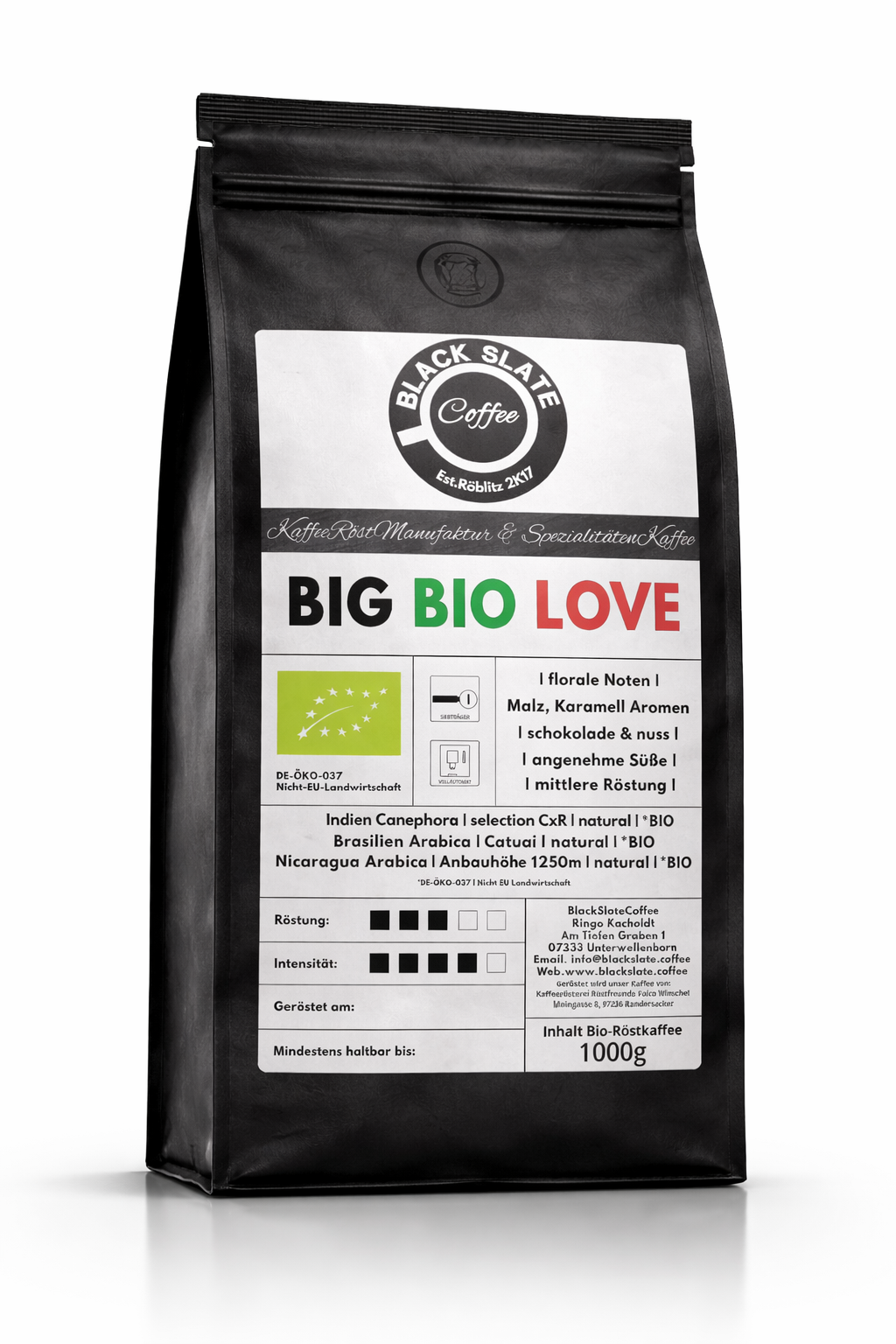 BlackSlateCoffee | Big Bio Love | Bio |