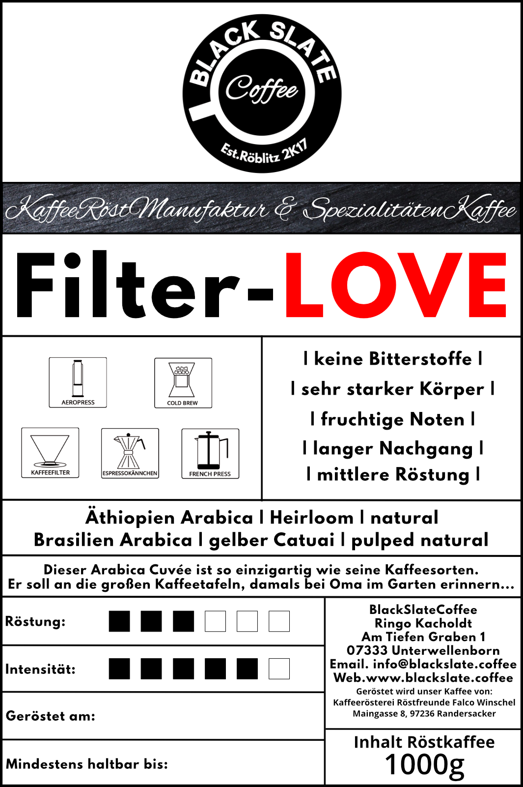 BlackSlateCoffee | Filter LOVE |