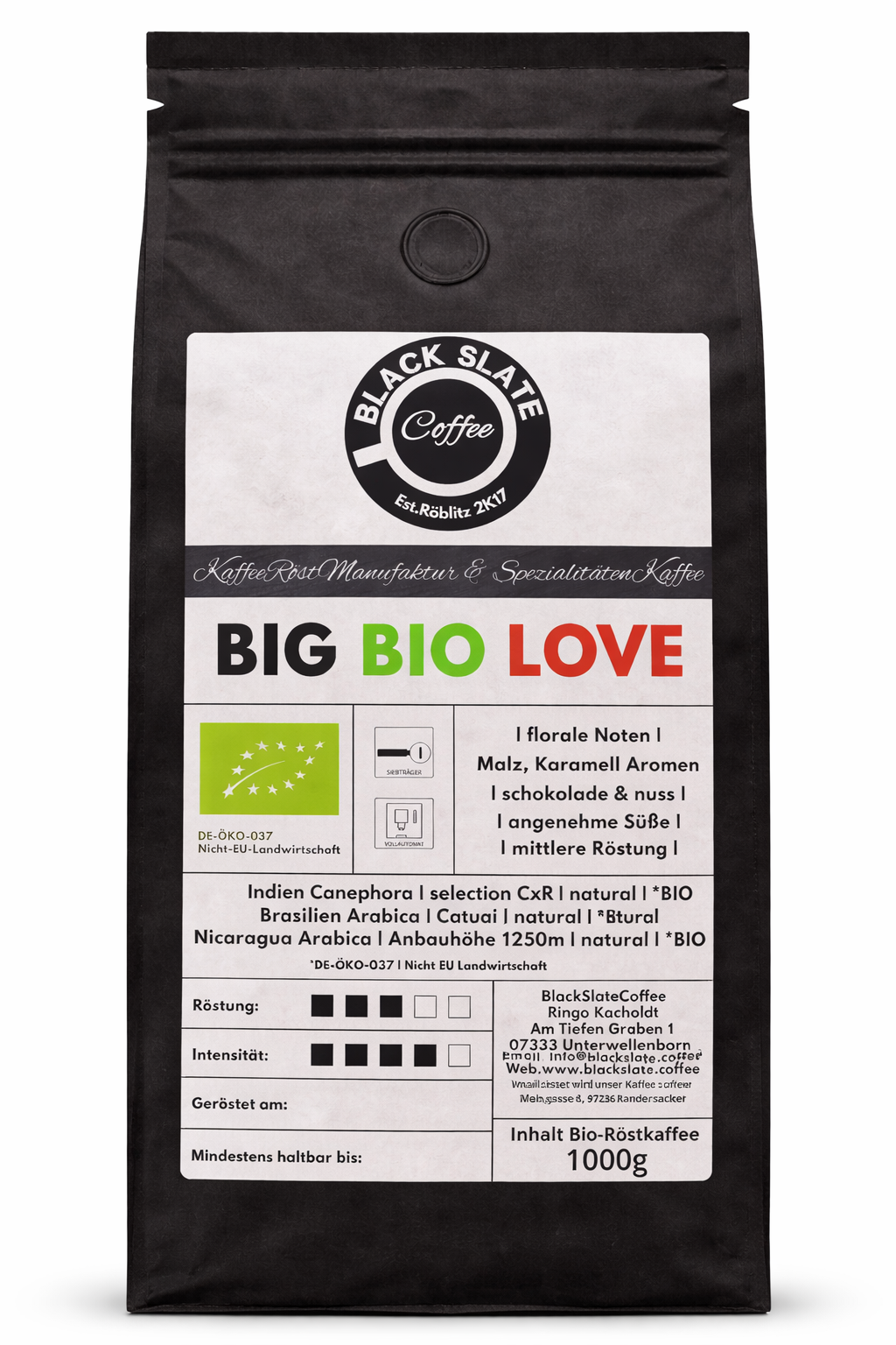 BlackSlateCoffee | Big Bio Love | Bio |